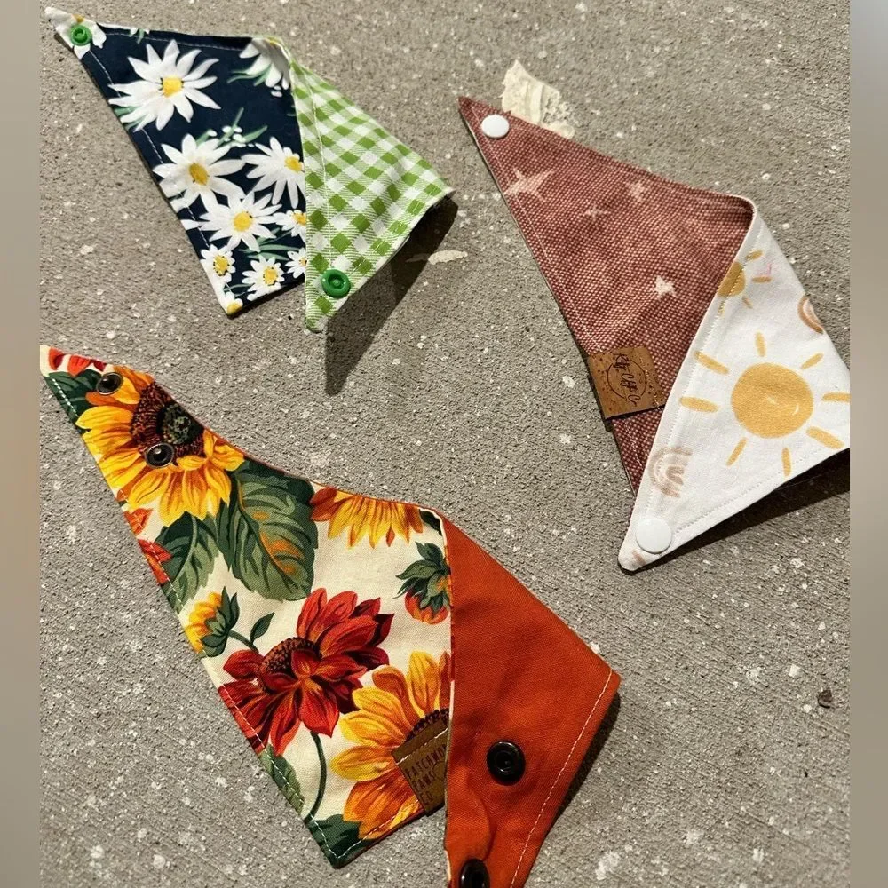 Summer themed cat bandanas